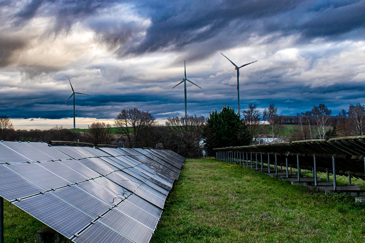 solar panel, solar energy, pinwheels